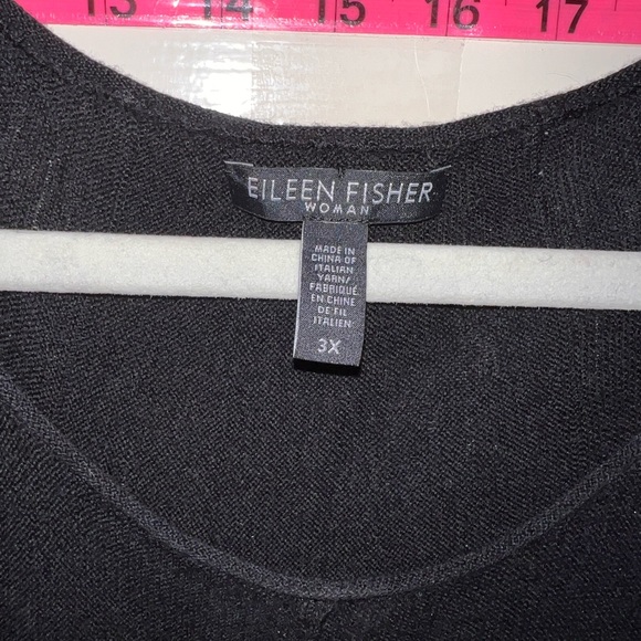 Eileen Fisher Tops - Eileen Fisher black high/low hem sweater.